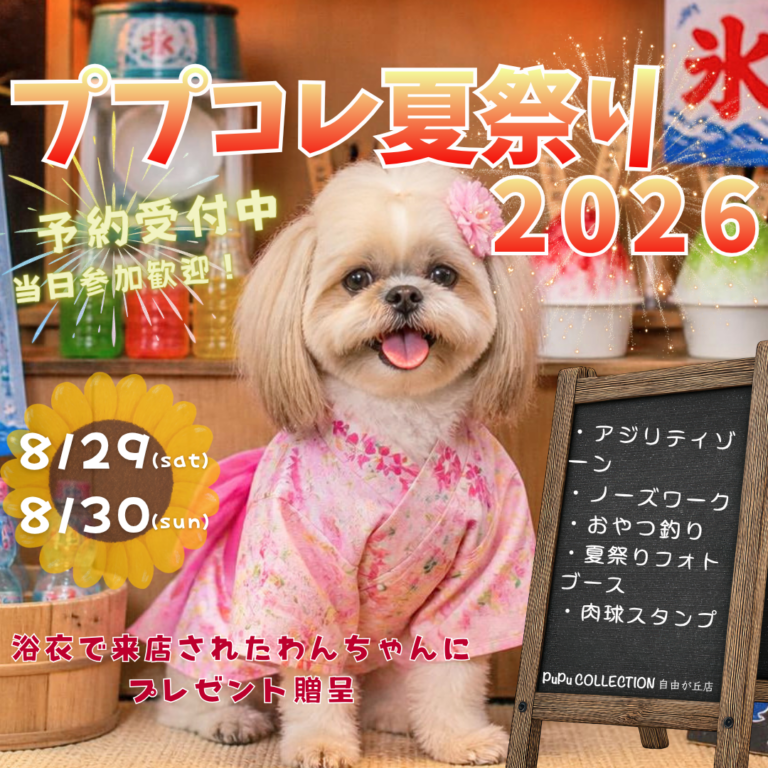 【自由が丘店】ププコレ夏祭り2026開催👘🪭